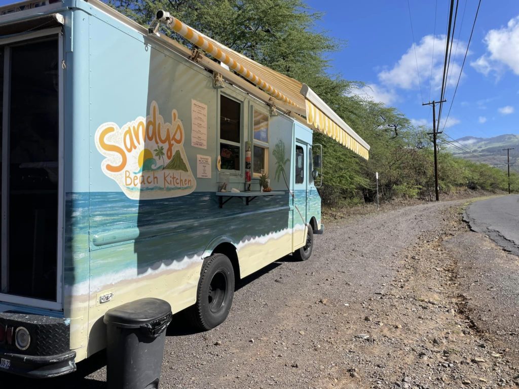 sandys beach kitchen maui truck